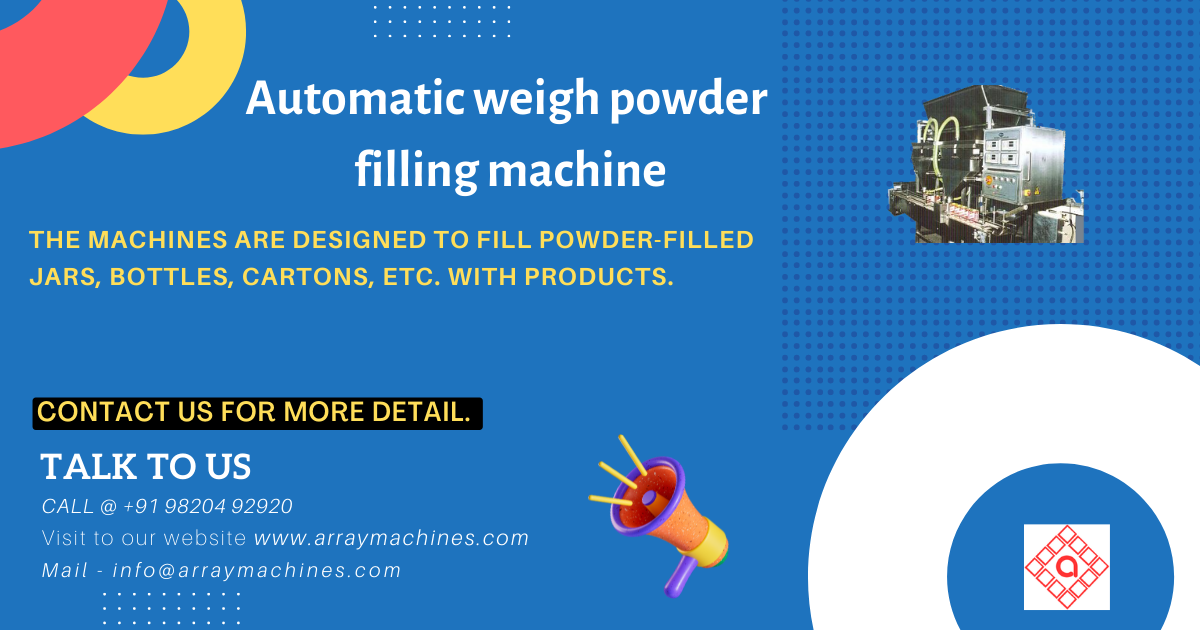 Automatic weigh powder filling machine